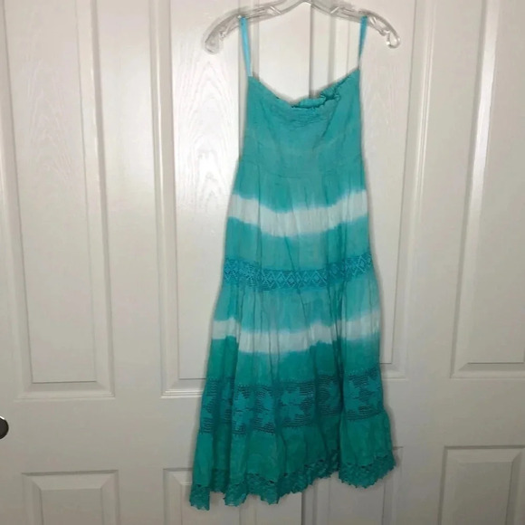 RaVirga Dresses & Skirts - NEW RAVIRGA Strapless Ombré Tiered Dress